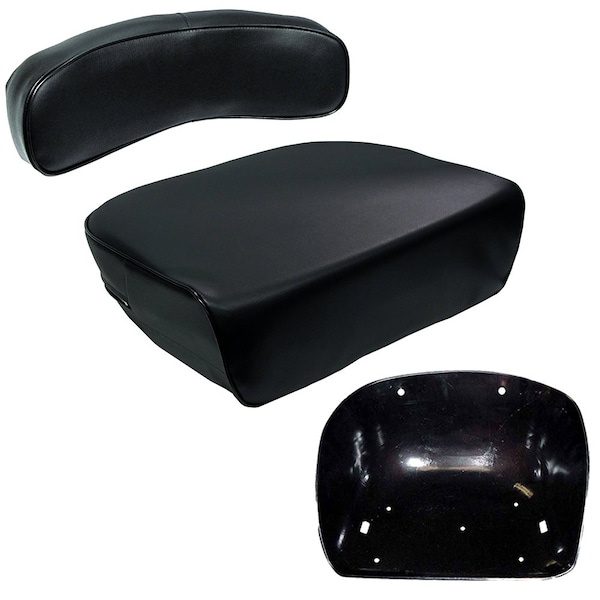 Aic Replacement Parts Seat Cushion Backrest & Pan Fits Massey Ferguson 98 135 150 165 230 235 240 YF13BLK-YF15BLK-KIT - main